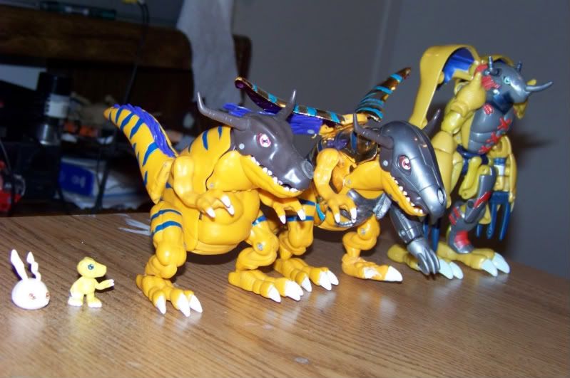 agumon evolution statue