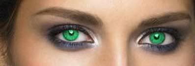 ojos verdes de mujer